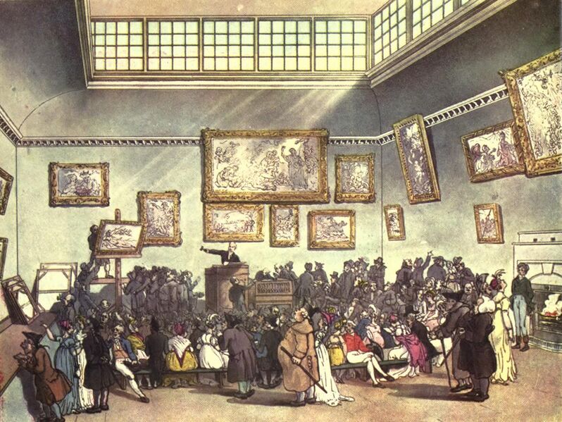 File:Microcosm of London Plate 006 - Auction Room, Christie's.jpg