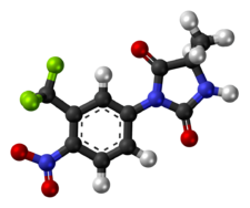 Nilutamide molecule ball.png