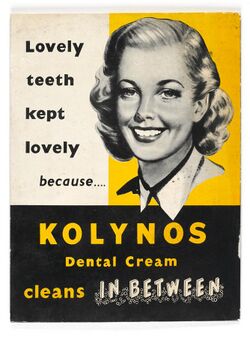 Show card advertising "Kolynos" Dental Cream Wellcome L0040561.jpg