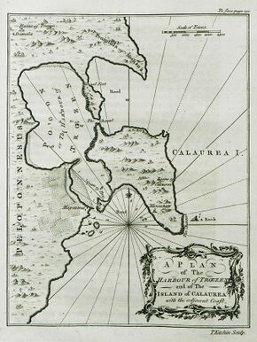 A plan of the Harbour of Troezen and of the Island of Calaurea with the adjacent coast - Chandler Richard - 1776.jpg