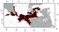 Brown Lemming Lemmus trimucronatus distribution map.png