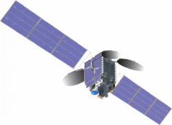 Communications satellite with TEMPO spacecraft model.png