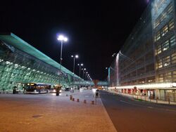 John Paul II Airport in Balice-Kraków night november 2017(3).jpg