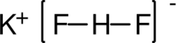 Potassium bifluoride.svg