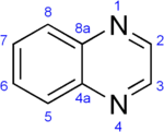 Skeletal formula of quinoxaline