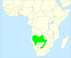 Red-billed spurfowl distribution map.svg