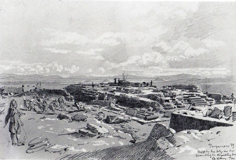 File:Ruins of Pergamon by Christian Wilberg in 1879 (2).jpg