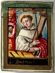 Saint Bernard of Clairvaux with the instruments of the Passion