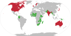 Map of WaterAid countries
