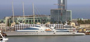 Yas yacht in Barcelona port.jpg