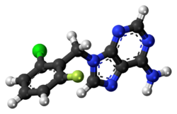 Arprinocid molecule ball.png