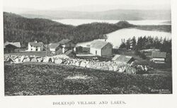 View of the village and lake in 1896