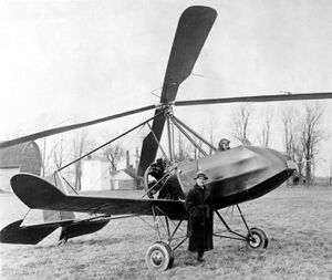 Buhl A-1 Autogiro - autogyro with rear push propeller engine - designer Etienne Dormoy and pilot James Johnson - 1931.jpg