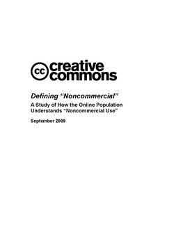 Defining noncommercial Creative Commons 2009.pdf