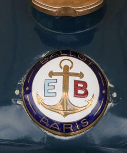 EB (Édouard Ballot) badge on 1920 Ballot Straight 8 - Flickr - exfordy.jpg