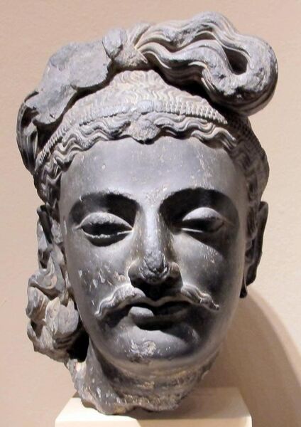 File:Gandhara, testa di bodhisattva, 190-210 dc ca..JPG