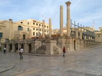 Ruins of a neoclassical opera house