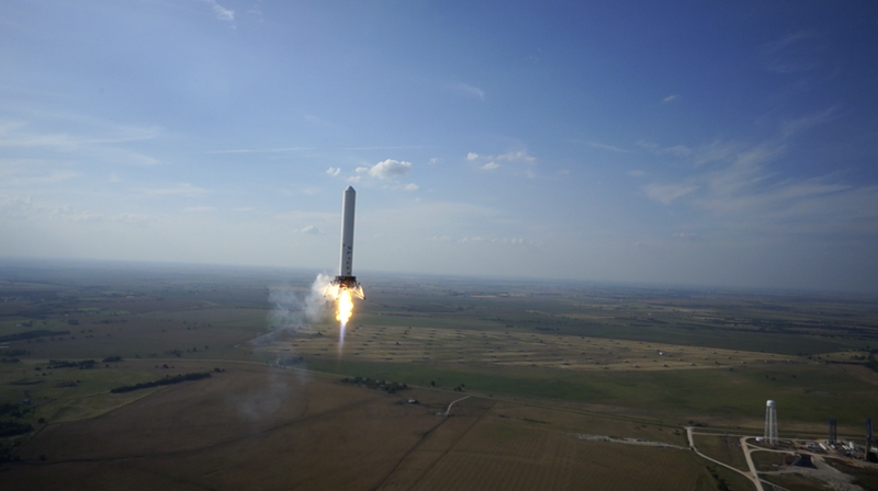 File:SpaceX Grasshopper rocket midflight.png