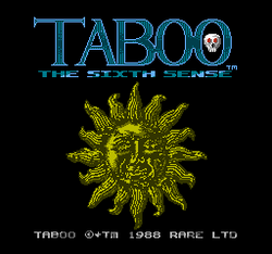 Taboo - The Sixth Sense Title Screen.png