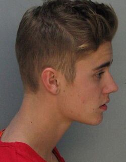 Justin Bieber mugshot, profile.jpg