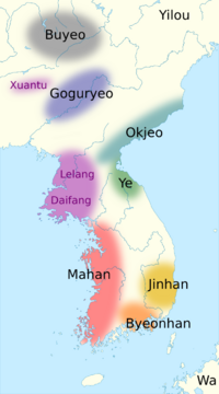 Map of Dongyi in Sanguozhi.svg