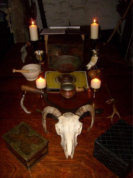 File:Pagan Witchcraft Altar.jpg