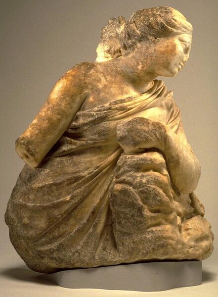 File:Greek - Leaning Muse, Probably Polyhymnia - Walters 2390.jpg
