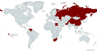 International lunar research station countries map.png