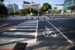 Pedestrian crossing in Taipei, Taiwan