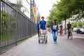 People getting around on the Ebertstraße sidewalk, Berlin.jpg