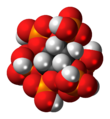 Space-filling model of phytic acid