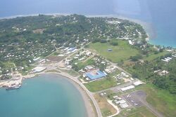 Vanimo town from the air