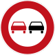 Zeichen 276 - Überholverbot für Kraftfahrzeuge aller Art, StVO 1992.svg