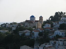 View of Agios Kirykos, Ikaria's capital