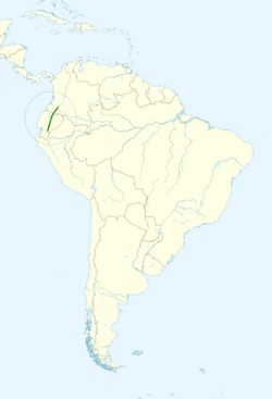 Atlapetes leucopis map.svg