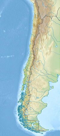 Cerro Azul is located in East-central Chile, which lies on the southwestern coast of South America.