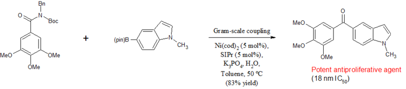 File:Suzuki-Miyaura synthesis antiproliferative agent.png