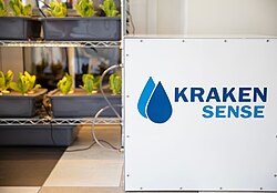 The Kraken Sense system connected in-line to a hydroponics system for autonomous pathogen detection.
