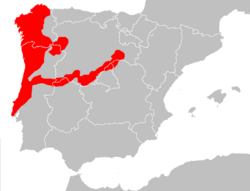 Sorex granarius distribution Map.png