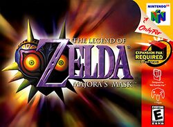A heart-shaped mask with yellow eyes and spikes around the edges stands behind the title of the game.