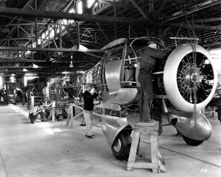 File:Beechcraft Staggerwing production line.jpg