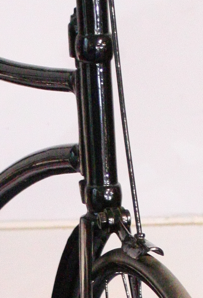 File:Bicycle spoon brake on 1886 Swift Safety Bicycle at Coventry Transport Museum.png