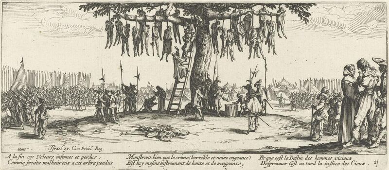File:Hanging from The Miseries and Misfortunes of War by Jacques Callot.jpg