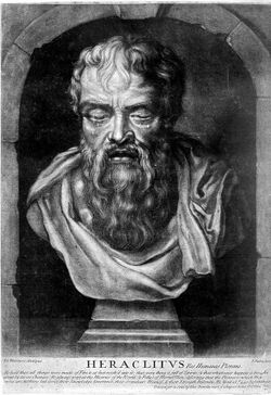 Heraclitus of Ephesius, Ionian philosopher, at Ephesus. Wellcome L0002557.jpg