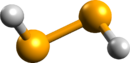 Hydrogen diselenide’s ball and stick model