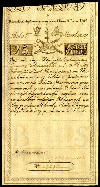 File:POL-A3a-Bilet Skarbowy-25 Zlotych (1794 First Issue).jpg