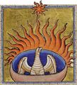 Folio 56 Recto - Phoenix (detail)