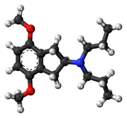 Ball-and-stick model of the RDS-127 molecule