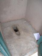 Raised pit toilet, Informal settlements Kampala