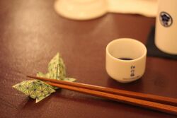 Sake, Chopsticks, Paper Rest.jpg